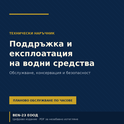 Наръчник за поддръжка на водни моторни средства — корица